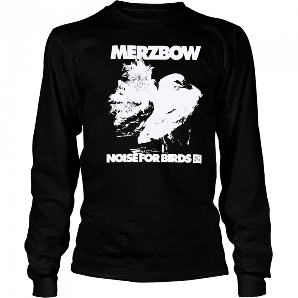 Merzbow noise for birds black white shirt Long Sleeved