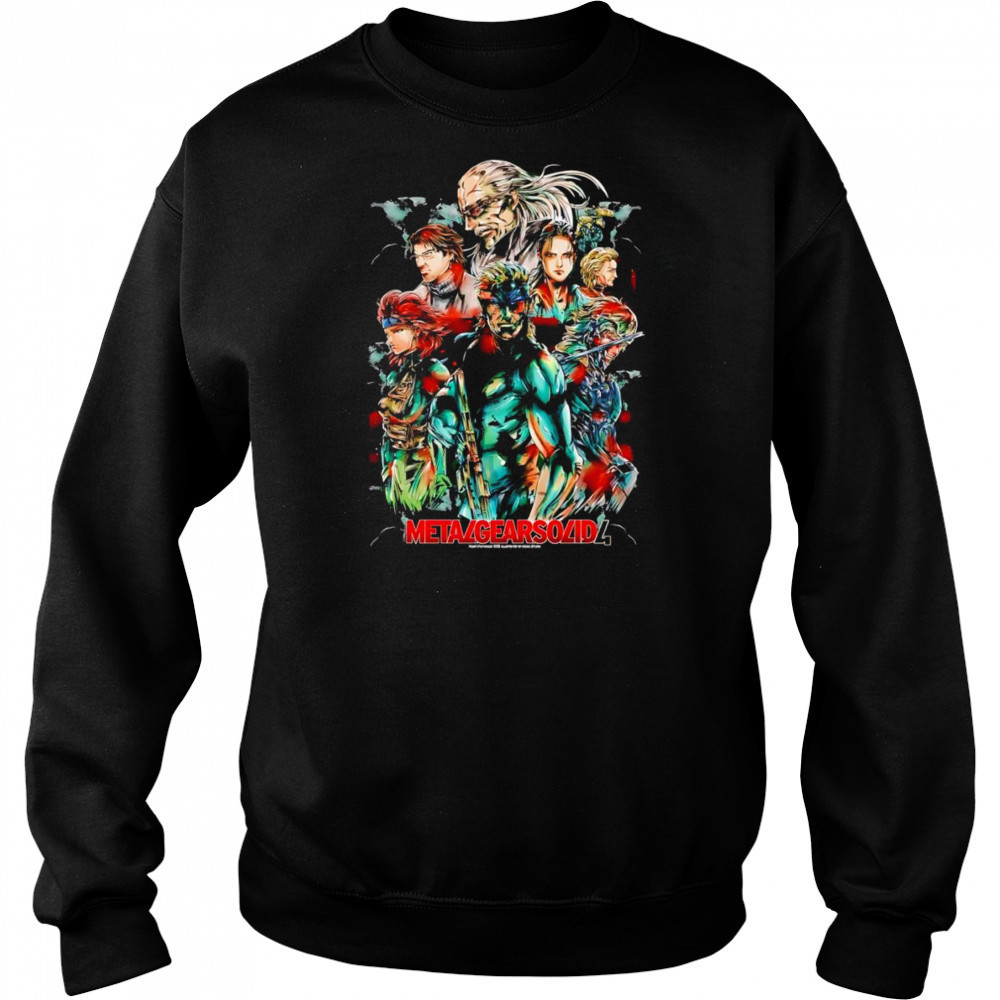 Metal Gear Solid 4 characters shirt Hoodie