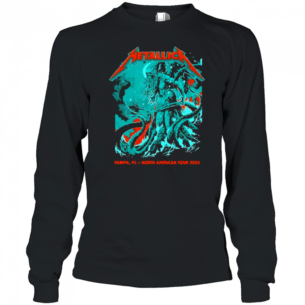Metallica Tampa FL 2025 Raymond James Stadium M72 North American TourJune 6th 8th shirt Long Sleeved