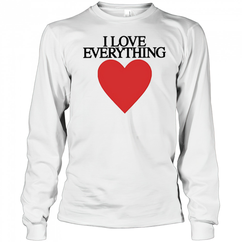 Mira joyce I love everything heart shirt Long Sleeved