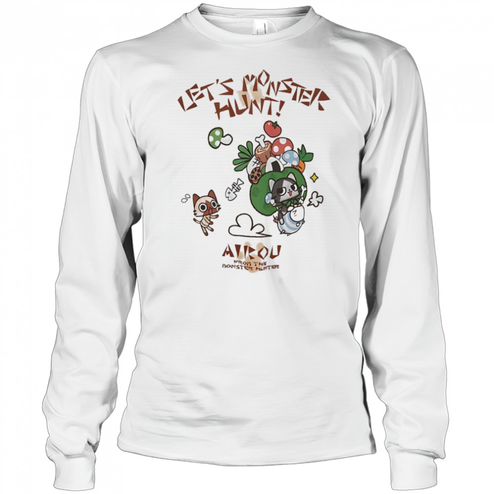 Monster Hunter Diary Airou Felyne shirt Long Sleeved
