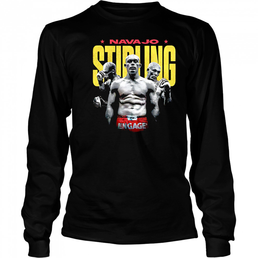 Navajo Stirling Engage boxing retro shirt Long Sleeved