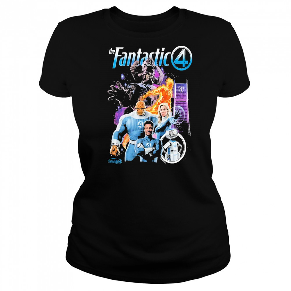 New Promo Art For The Fantastic Four First Steps Marvel Studios July 25 2025 shirt Women's T-shirt