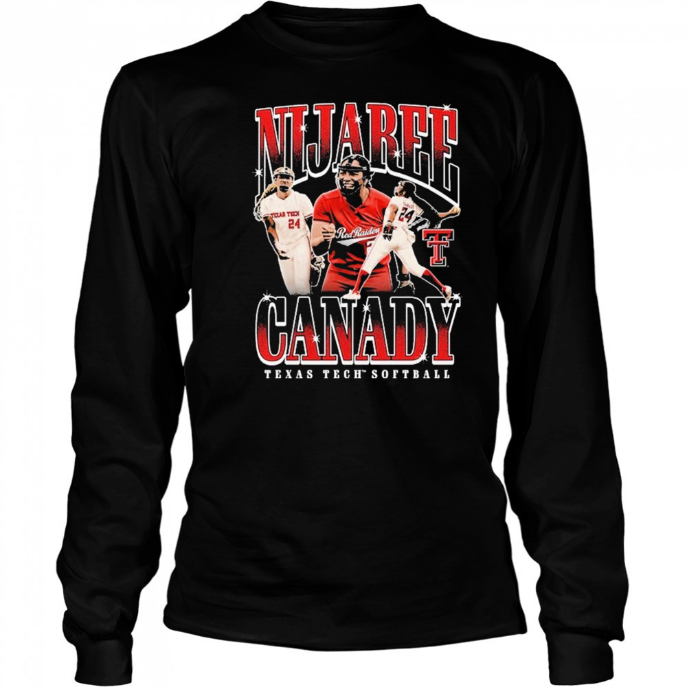 Nijaree Canady Texas Tech Red Raider Softball T-shirt Long Sleeved