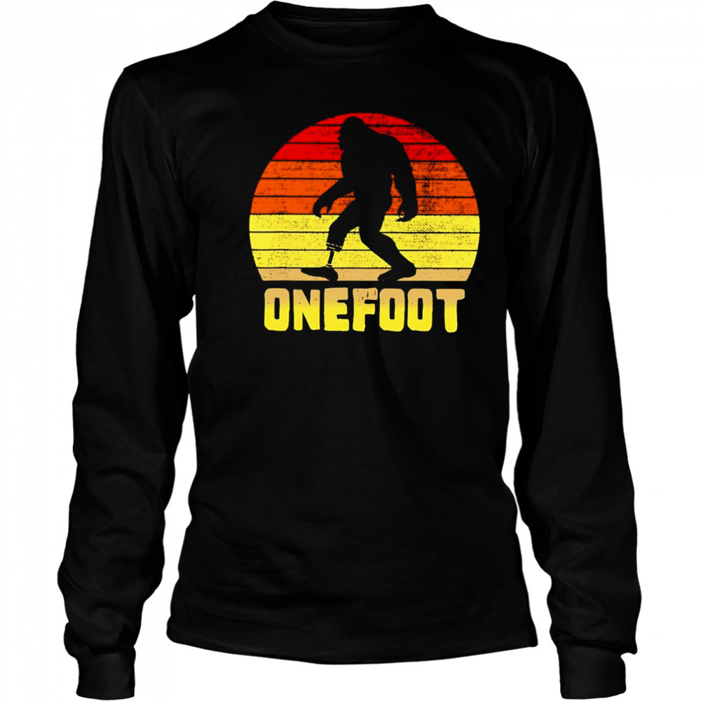 One foot limb loss awareness shirt Long Sleeved