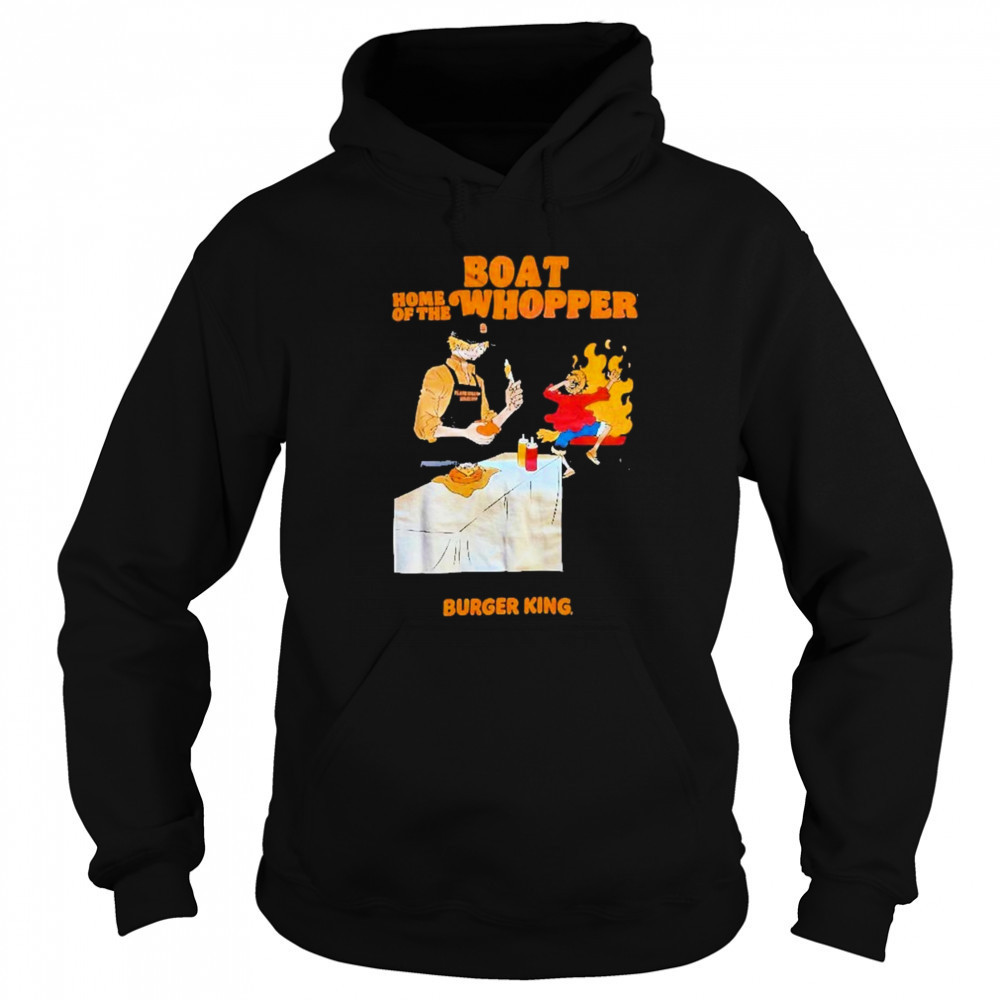 One Piece Burger King Boat Home Of The Whopper shirt Sweatshirt