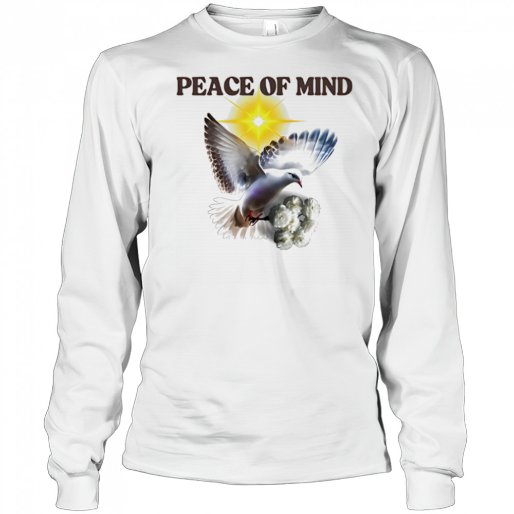 Peace of Mind dove rose white shirt Long Sleeved