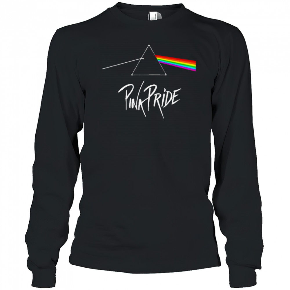 Pink Floyd Inspired Pink Pride Rainbow Pride Month shirt Long Sleeved