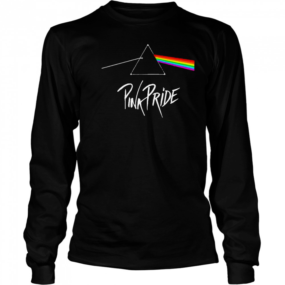 Pink Floyd Inspired Pink Pride Rainbow Pride Month shirt Long Sleeved