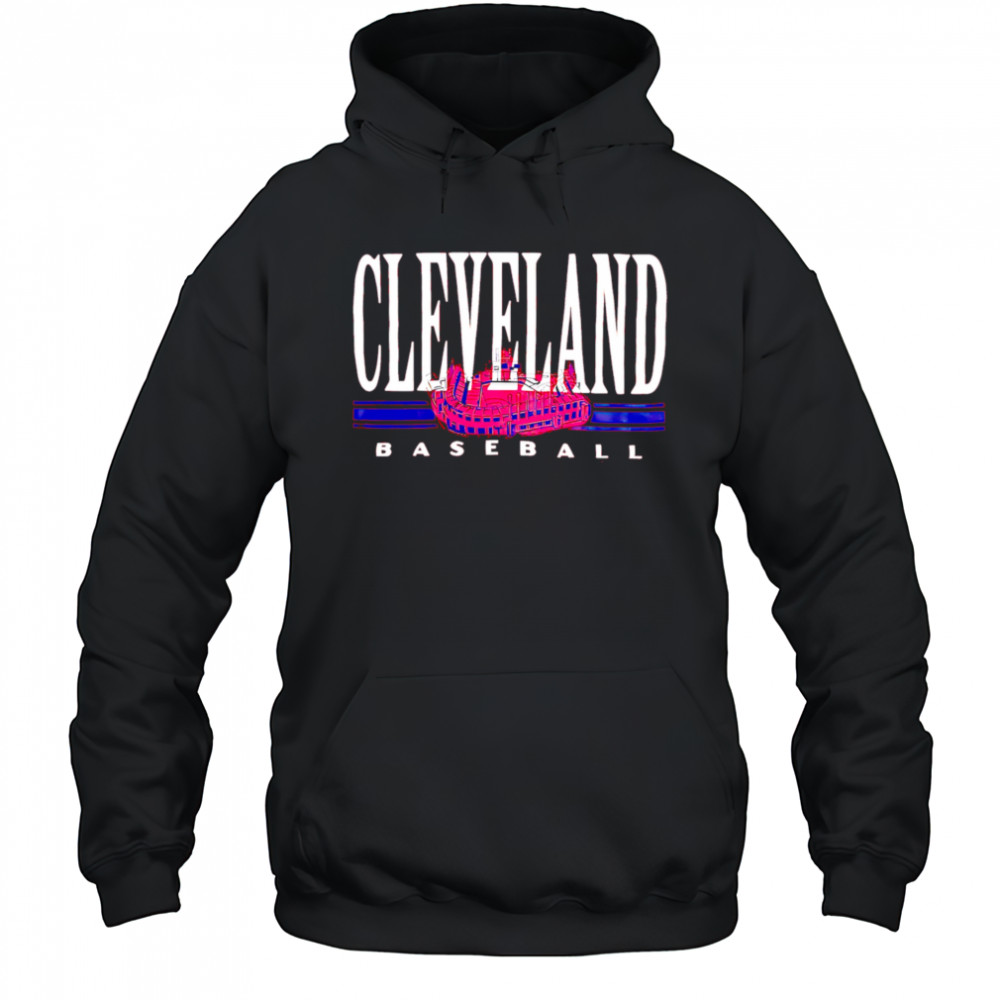 Red Cleveland baseball stadium shirt Hoodie