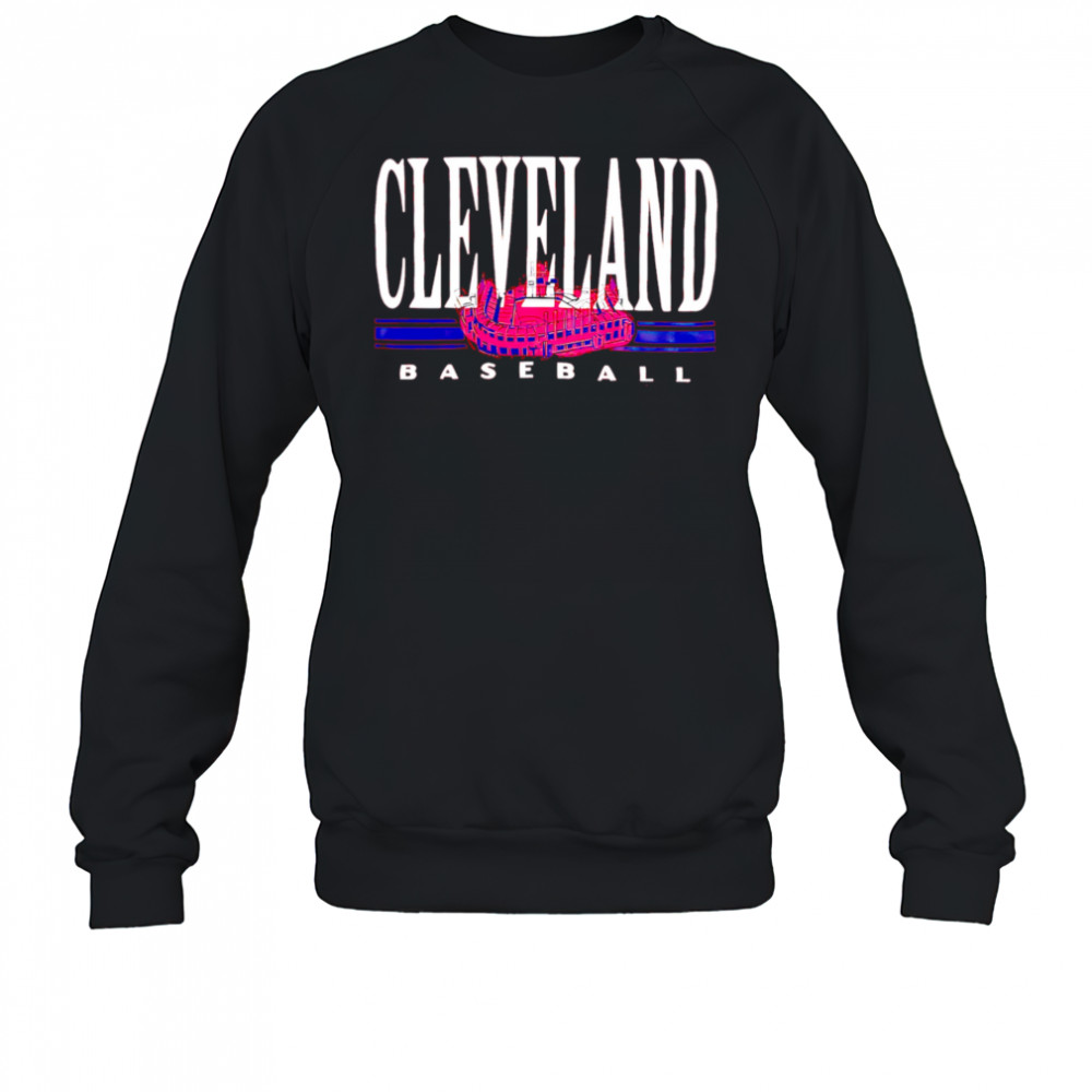 Red Cleveland baseball stadium shirt Sweatshirt