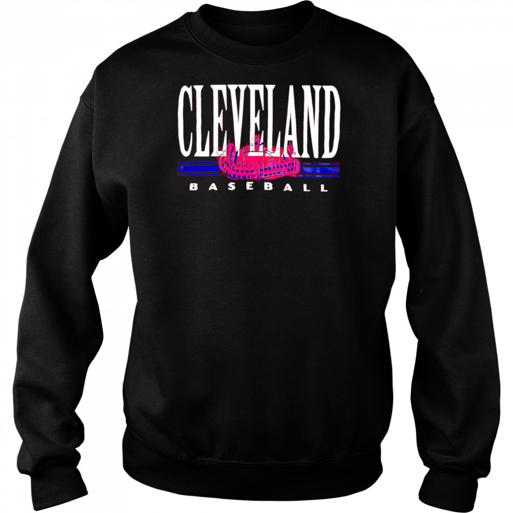 Red Cleveland baseball stadium shirt Hoodie
