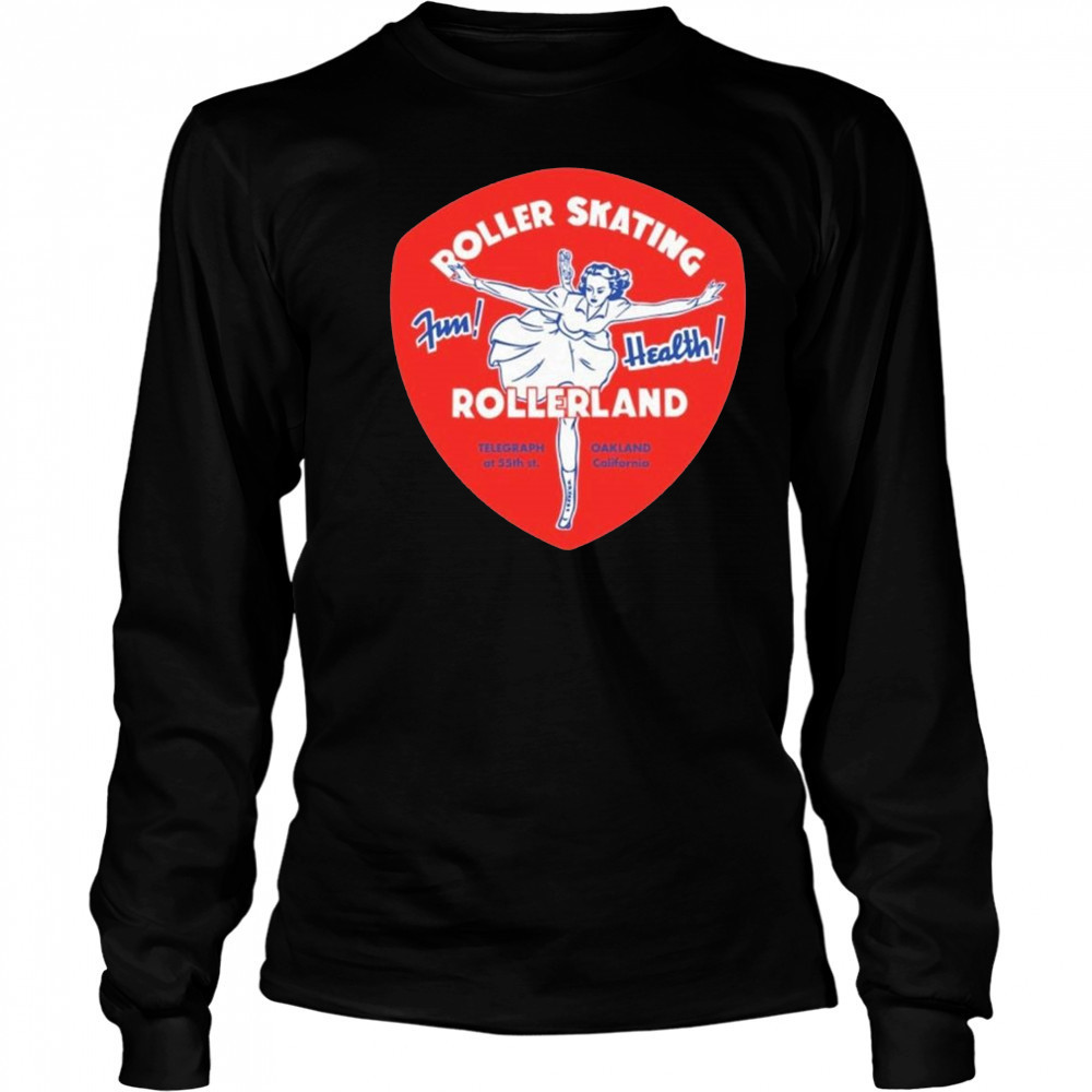 Rollerland Oakland, CA Vintage Roller Rink Shirt Long Sleeved