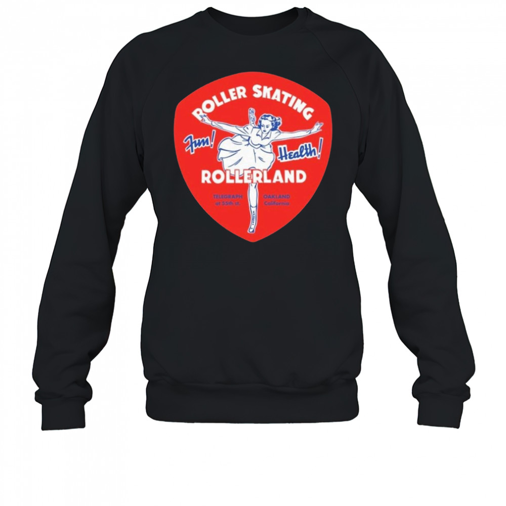 Rollerland Oakland, CA Vintage Roller Rink Shirt Sweatshirt