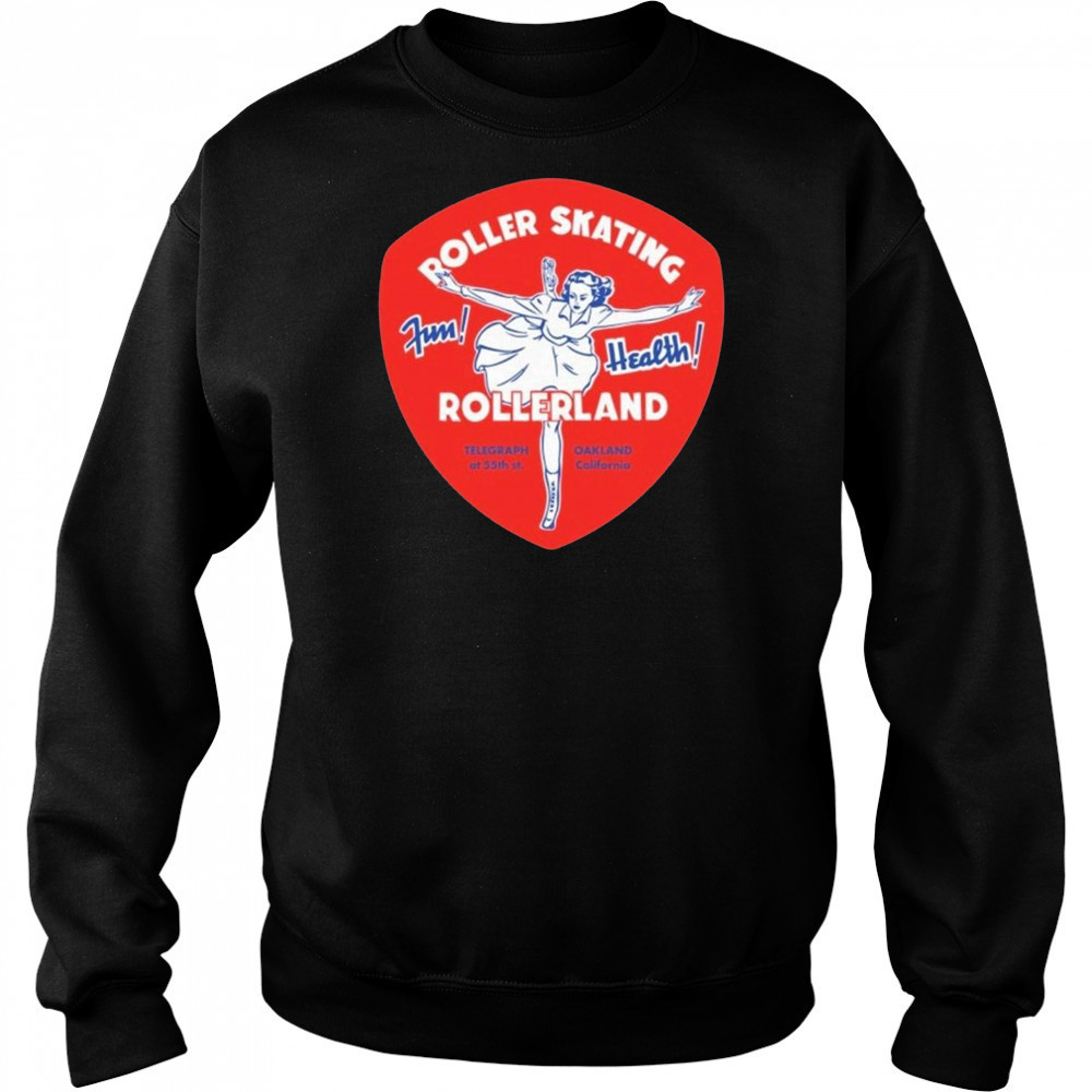 Rollerland Oakland, CA Vintage Roller Rink Shirt Hoodie