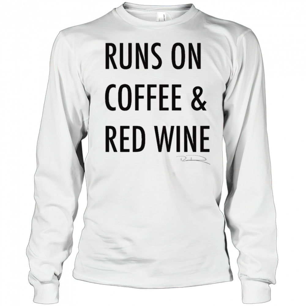 Russell Dickerson Runs On Coffee & Red Wine T-Shirt Long Sleeved