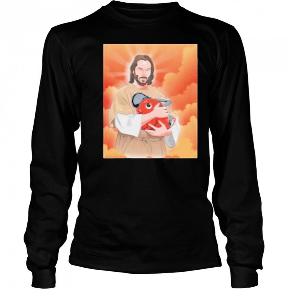 Ryan Colt Levy Keanu And Pochita Saint Wick Shirt Long Sleeved