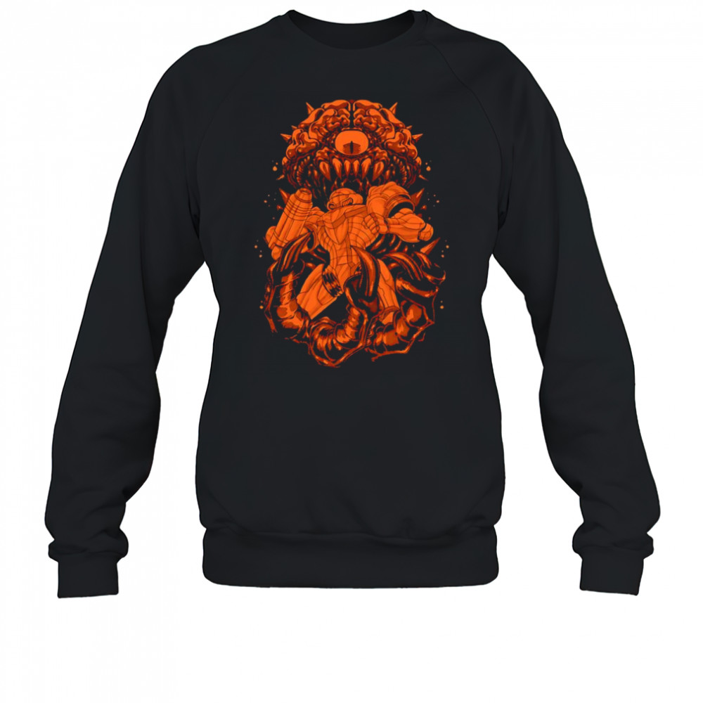 Samus Aran and Mother Brain on the limit shirt Sweatshirt