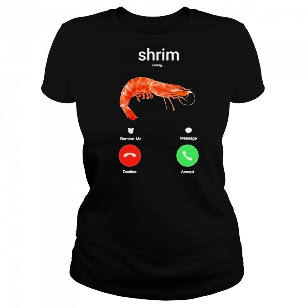 Shrim Phone Call Decline Accept T-Shirt Women's T-shirt