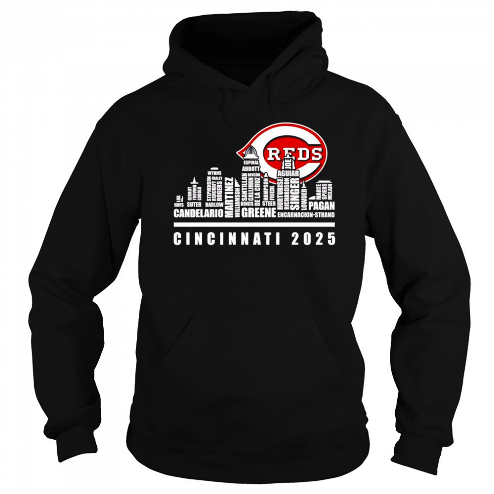 Skyline name Cincinnati Reds 2025 shirt Sweatshirt
