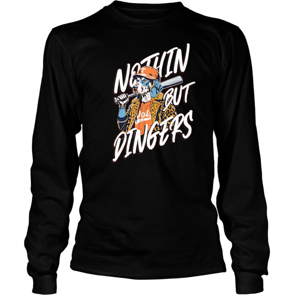 Tennessee Baseball Nothin But Dingers Dog shirt Long Sleeved