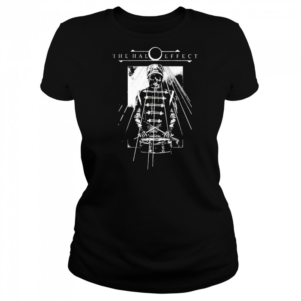 The Halo Effect Odyssey Music Marching Skeleton shirt Women's T-shirt