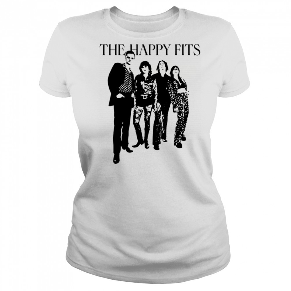 The happy fits photo invert black white shirt Women's T-shirt
