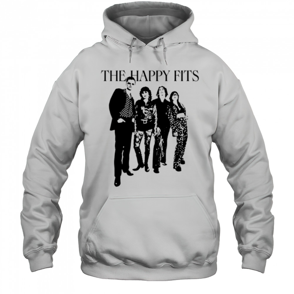 The happy fits photo invert black white shirt Hoodie