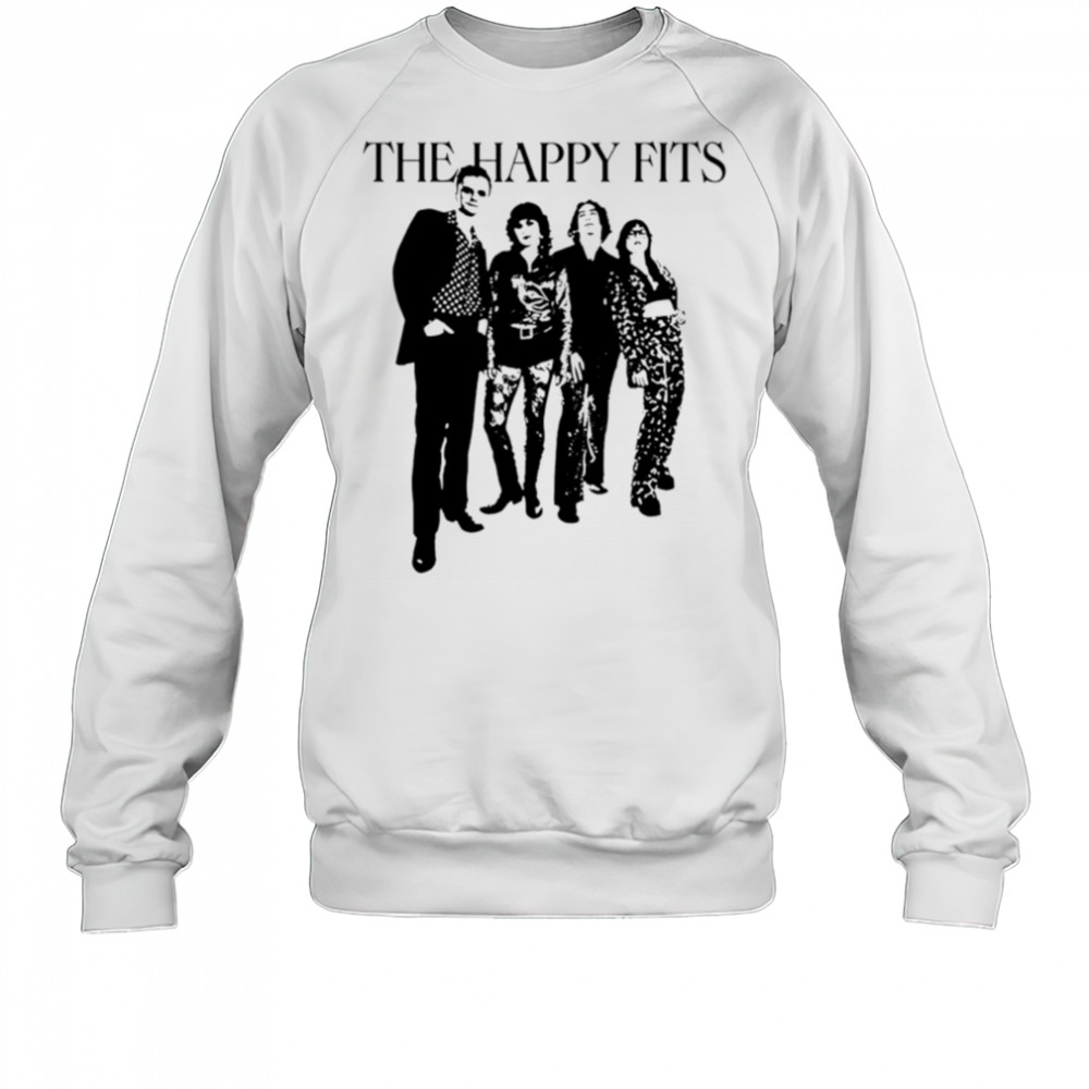 The happy fits photo invert black white shirt Sweatshirt
