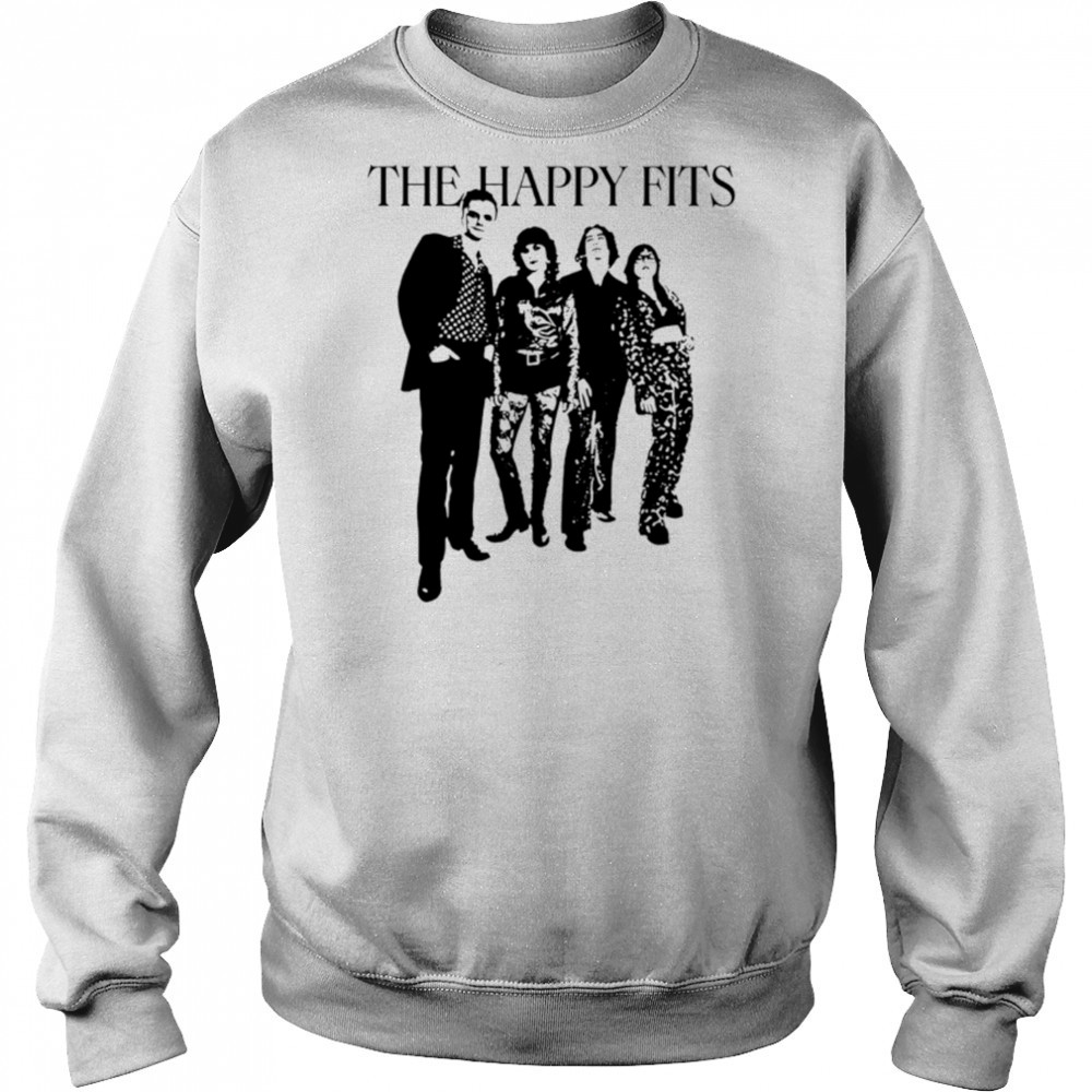 The happy fits photo invert black white shirt Hoodie