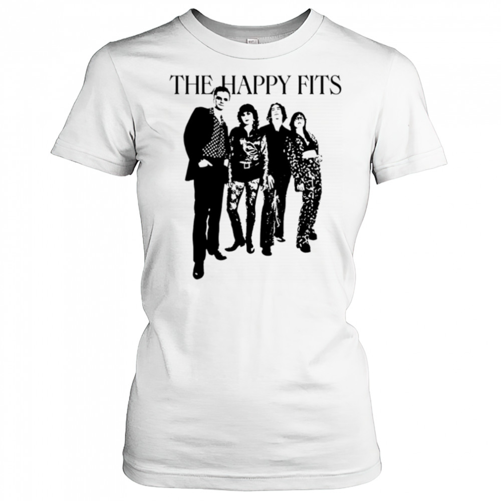The happy fits photo invert black white shirt Women's T-shirt
