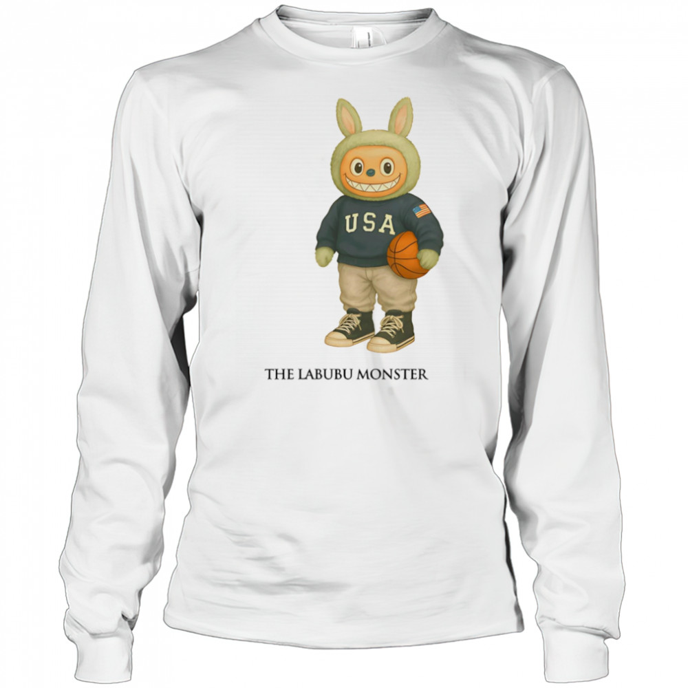 The Labubu monster basketball shirt Long Sleeved