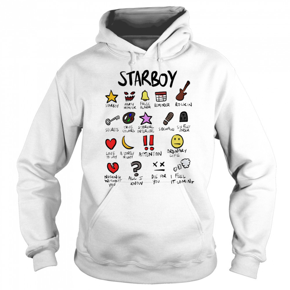 The Weeknd Starboy Notebook shirt Sweatshirt