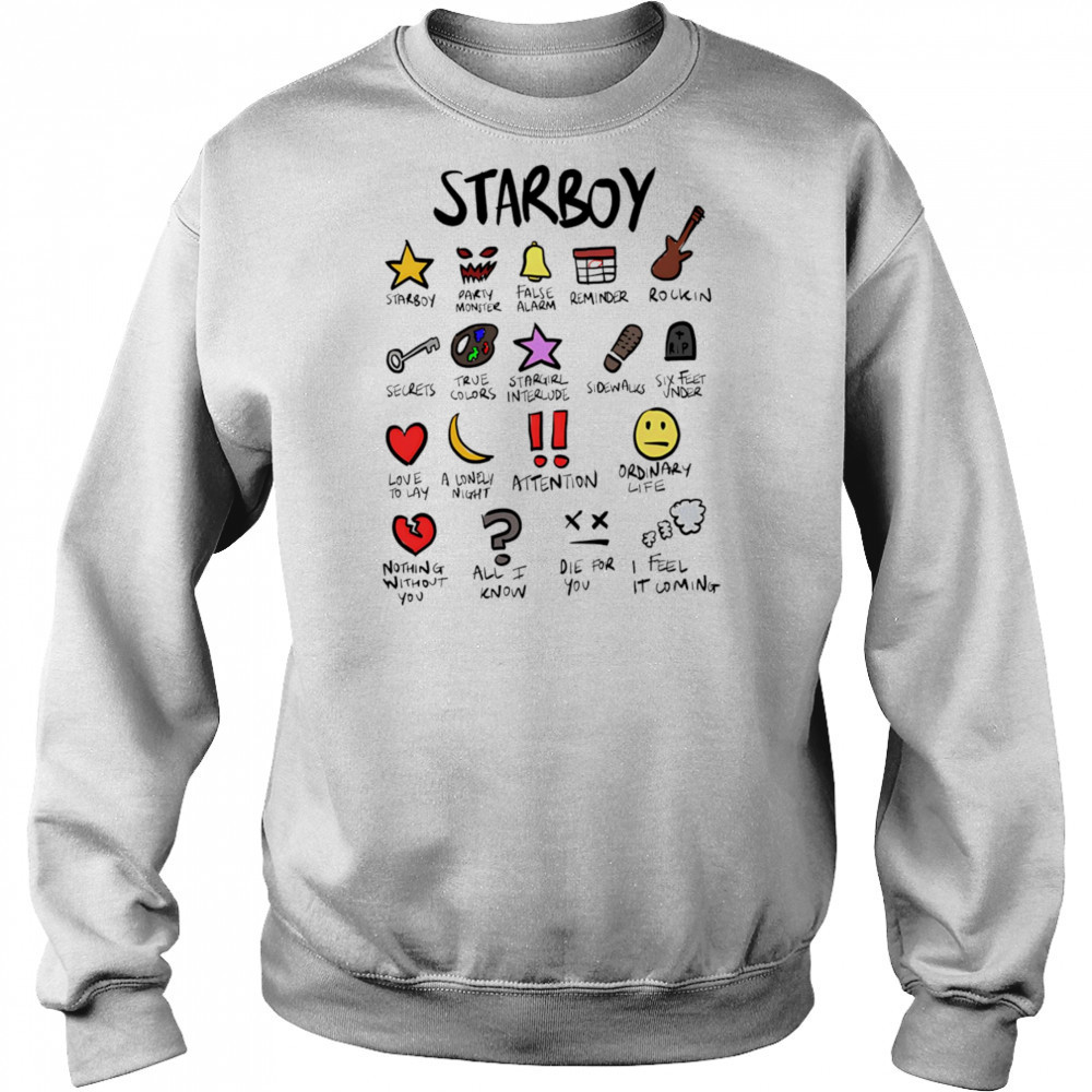 The Weeknd Starboy Notebook shirt Hoodie