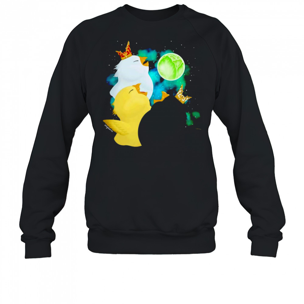 Three Fat Chocobo Moon shirt Sweatshirt