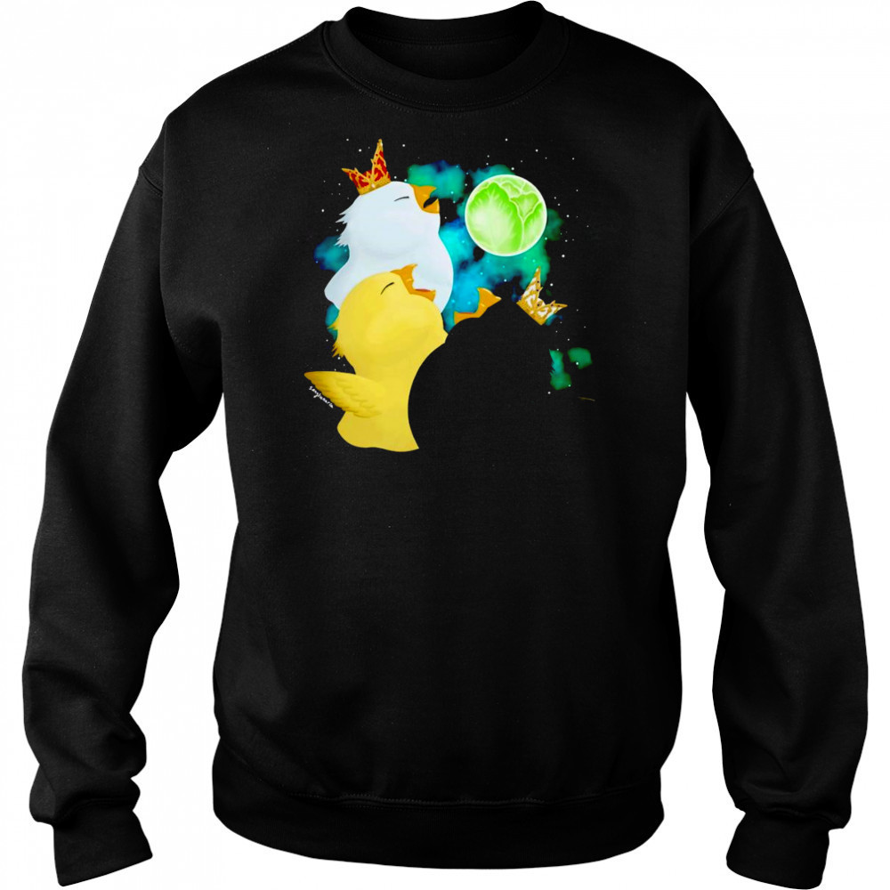 Three Fat Chocobo Moon shirt Hoodie