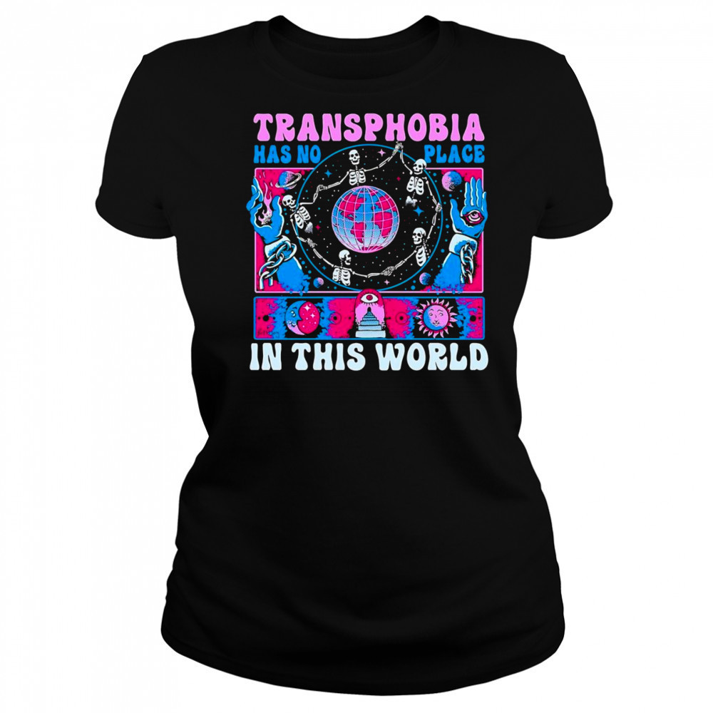 Transphobia has no place in this world skeleton shirt Women's T-shirt