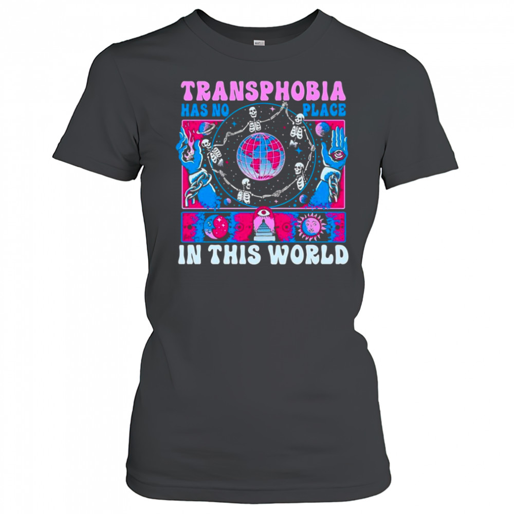 Transphobia has no place in this world skeleton shirt Women's T-shirt