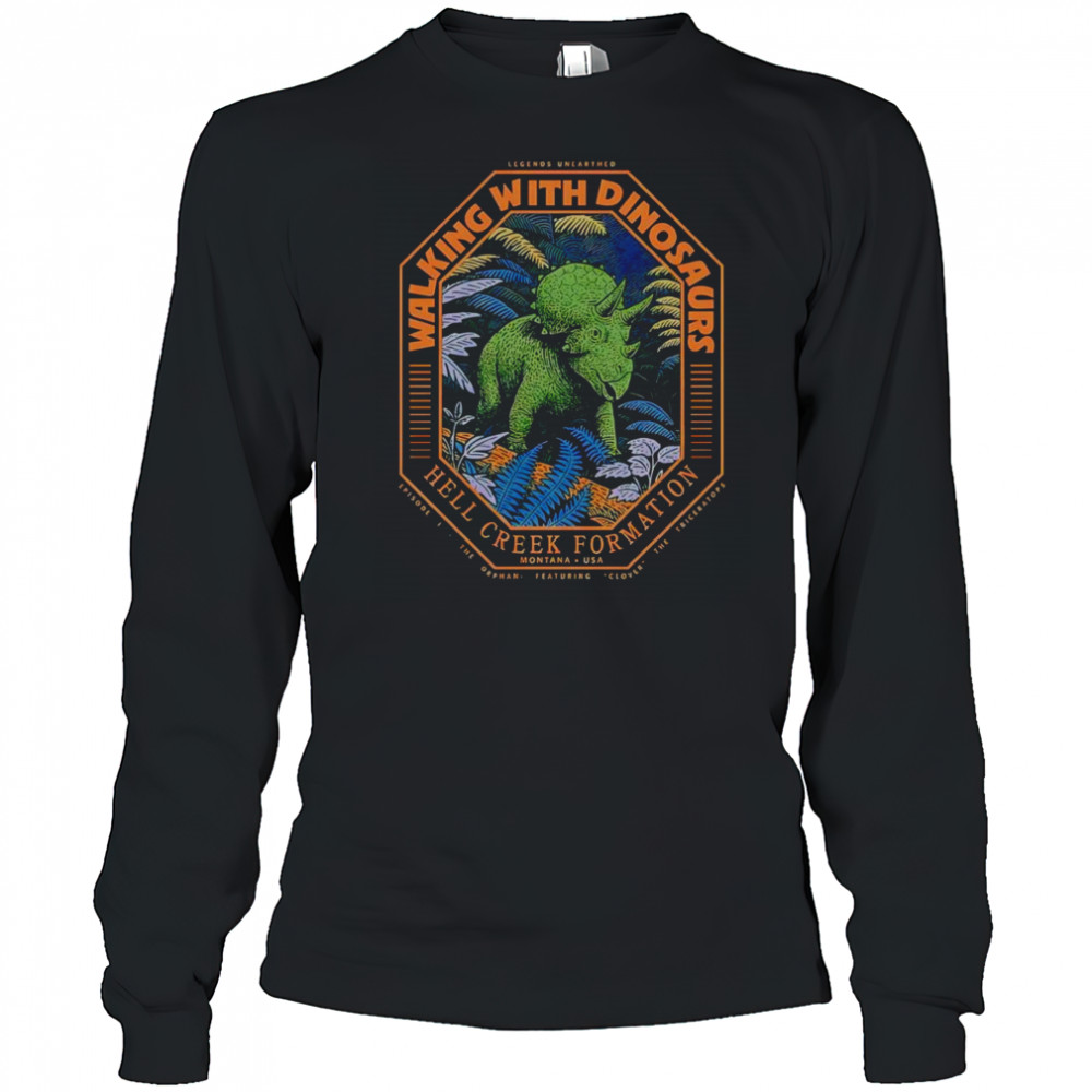 Triceratops walking with dinosaurs shirt Long Sleeved