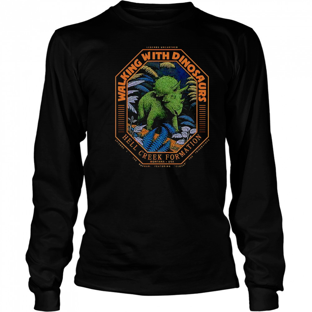 Triceratops walking with dinosaurs shirt Long Sleeved
