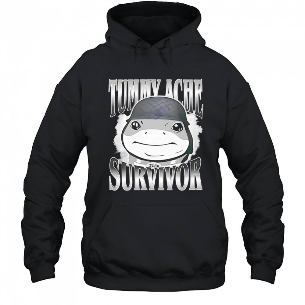 Tummy Ache Survivor Jeff the Land Shark Helmet Meme shirt Hoodie