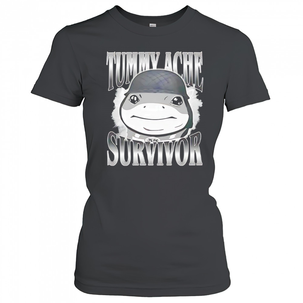 Tummy Ache Survivor Jeff the Land Shark Helmet Meme shirt Women's T-shirt