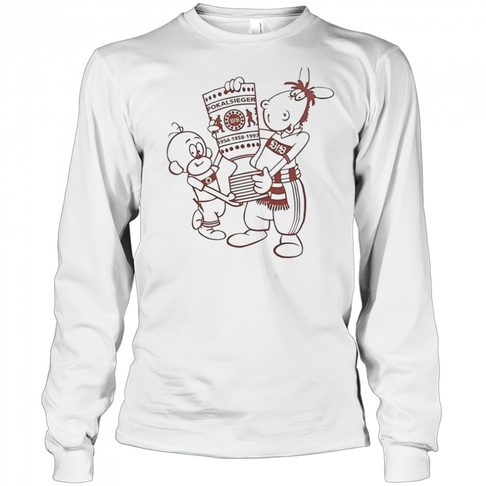 VFB Pokal Final Äffle Und Pferdle T-Shirt Long Sleeved