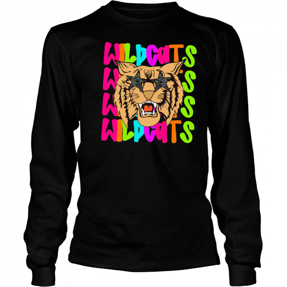 Wildcats repeat pride shirt Long Sleeved