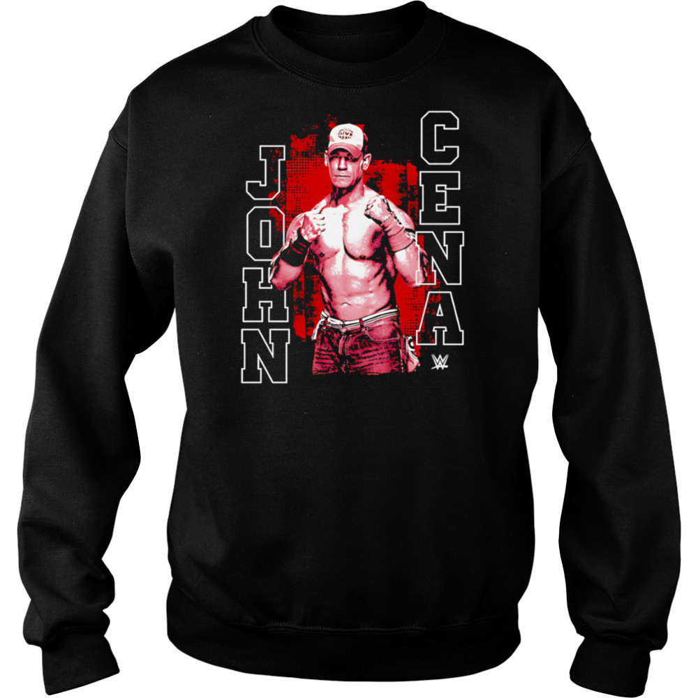 WWE John Cena Red Monochrome shirt Hoodie