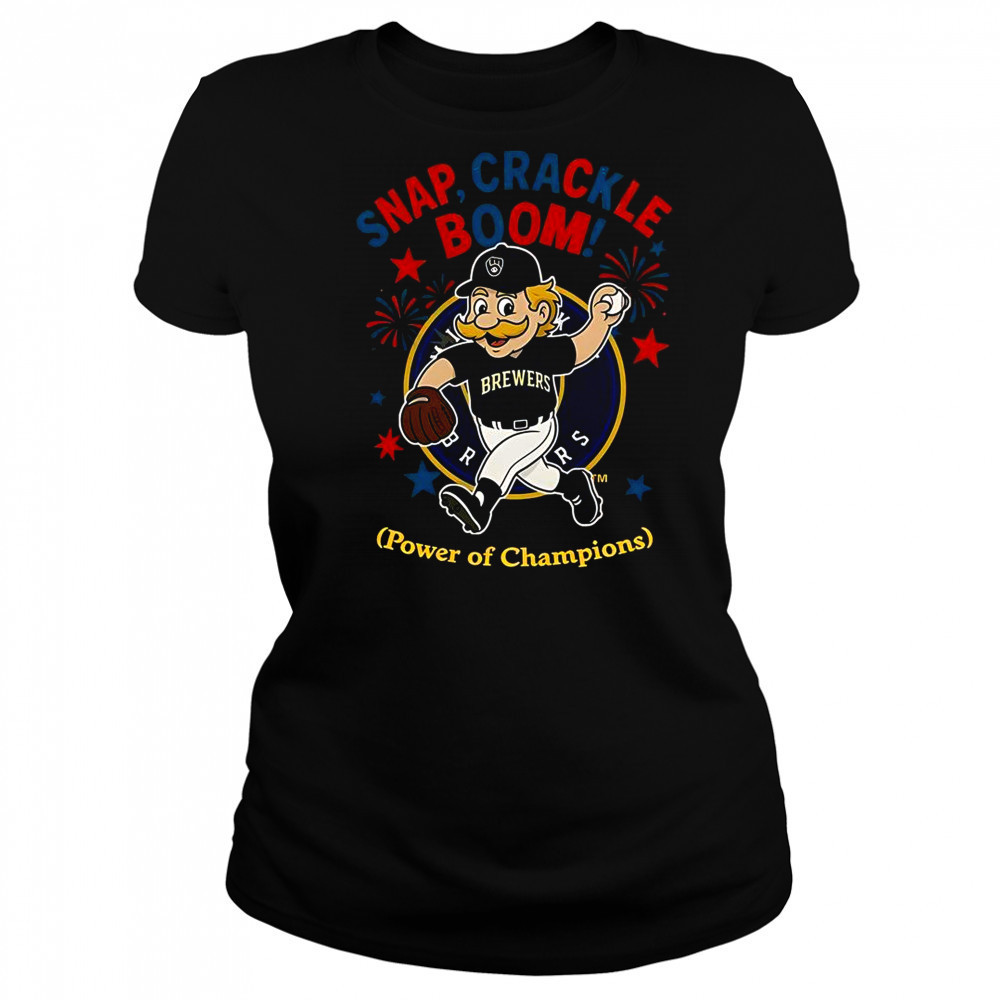 Milwaukee Brewers Snap Crackle Boom Power Of Champions Indepencence Day T-Shirt Women's T-shirt