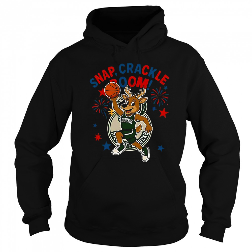 Milwaukee Bucks Snap Crackle Boom Power Of Champions Indepencence Day T-Shirt Sweatshirt