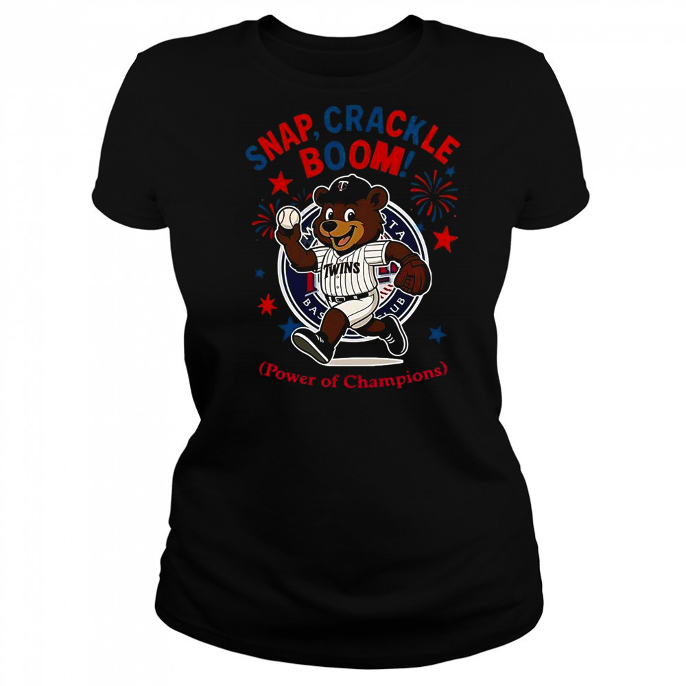 Minnesota Twins Snap Crackle Boom Power Of Champions Indepencence Day T-Shirt Women's T-shirt