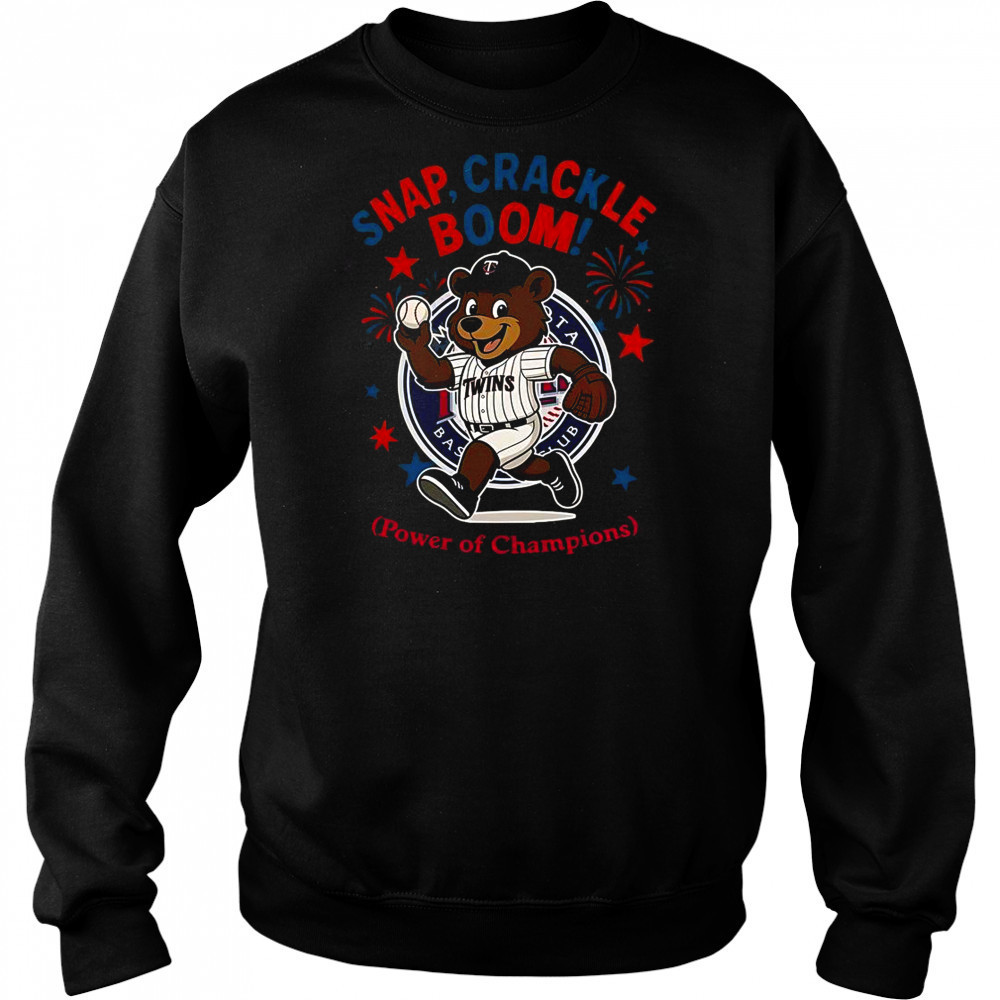 Minnesota Twins Snap Crackle Boom Power Of Champions Indepencence Day T-Shirt Hoodie