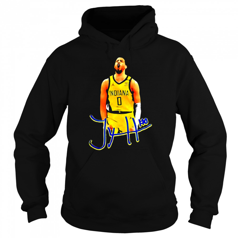 NBA Finals 2025 Tyrese Haliburton player Indiana Pacers Basketball signature shirt Sweatshirt